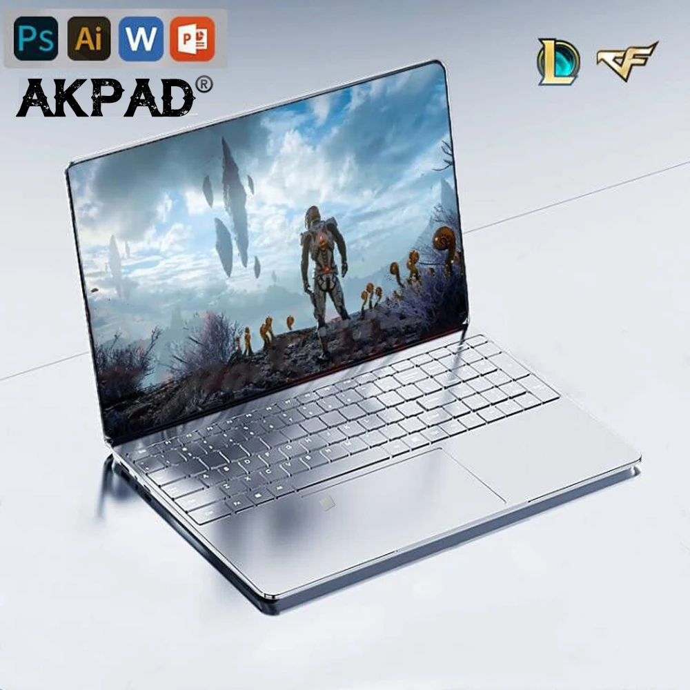 12GJ4125 15.6 inch Laptop Windows 11 10 Pro 1920*1080 Cheap Portable Intel Laptop 12G RAM 128GB/256GB/512GB/1TB SSD HDMI Port