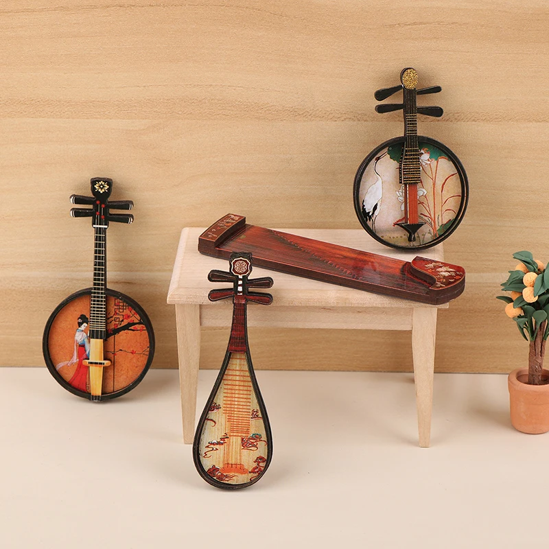 Модель кукольного домика Пипа гучжэн Guqin 1/12 украшение для