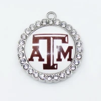 diy necklace us university football team texas am dangle charms diy necklace earrings bracelet sports jewelry accessories