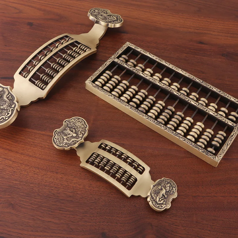 

Brass Abacus Home Office Decoration Ornament Large Solid Pure Brass Ruyi Abacus Crafts Opening Gift Desk Decoration Decor