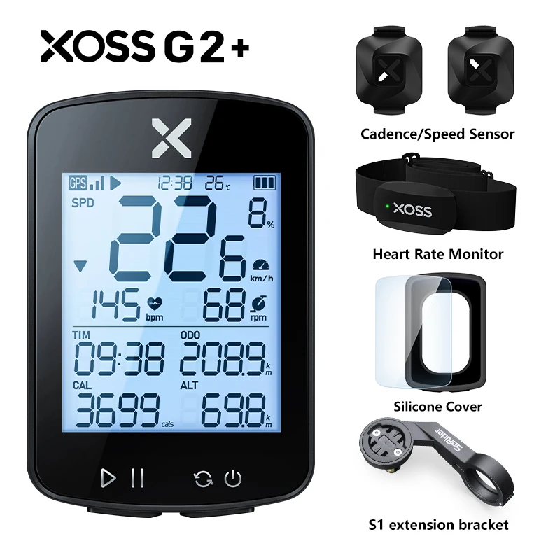 XOSS G+ G2 G plus Bike Computer GPS Generation 2 Cycling Wireless Speedometer Tracker Odometer Road MTB Bike ANT+  Extra 3% off