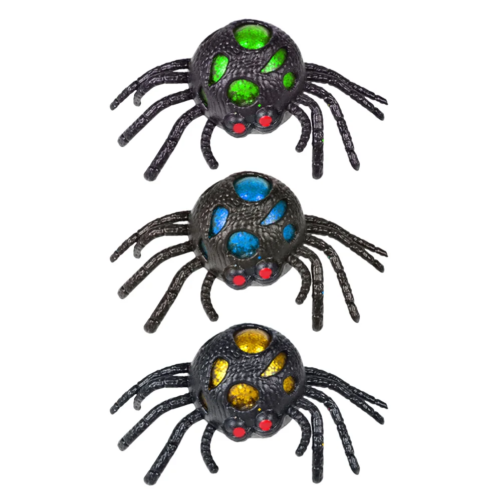 

Spider Vent Stress Sensory Toys Stress Balls Squeeze Pressure Mesh Balls Release 3pcs
