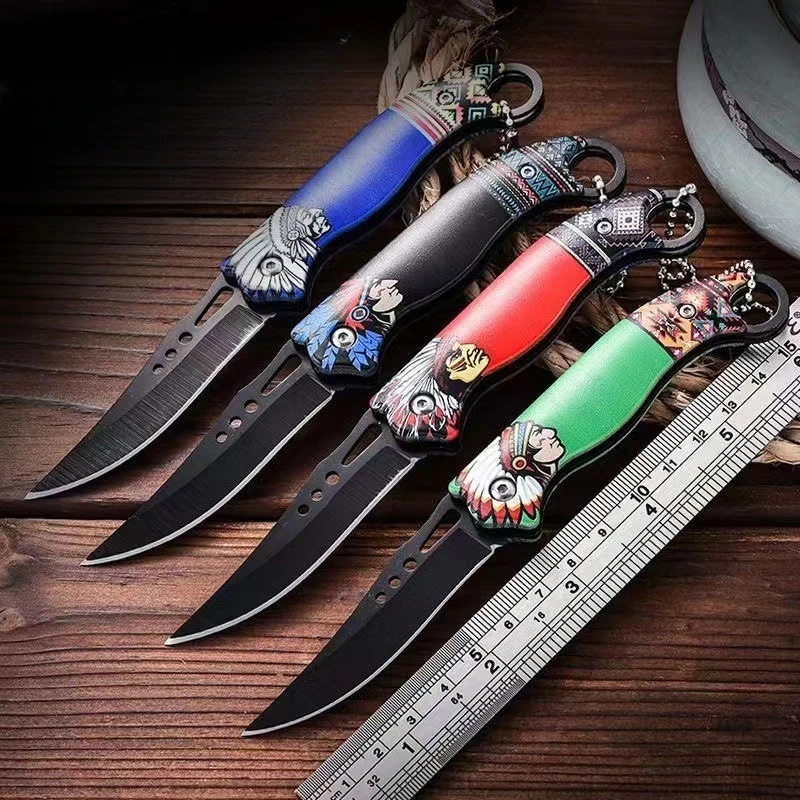 

New Manufacturers Supply Outdoor Folding Knife Portable Mini Stainless Steel Knife Outdoor Camping Multifunctional Fruit Knife