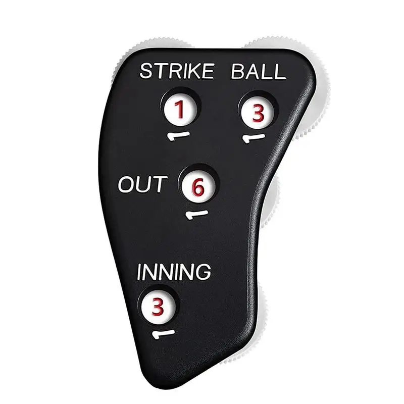 

Baseball Referee Scorer Counter Clicker For Baseball Umpire Easy To Carry And Operate Game Training Supplies For Showing Balls