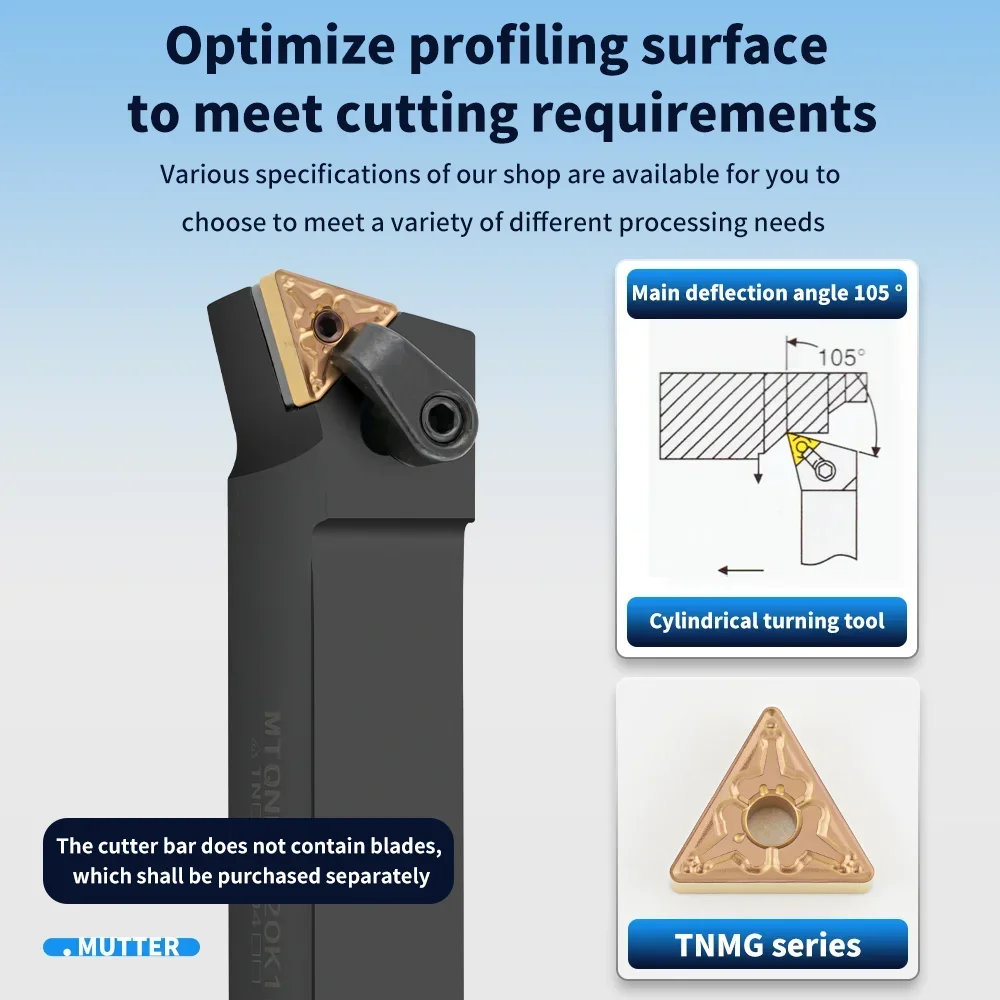 TAOPU Внешние токарные инструменты MTQNR1616H16 MTQNR2020K16 MTQNR2525M16 MTQNR2525M22 Токарный станок с