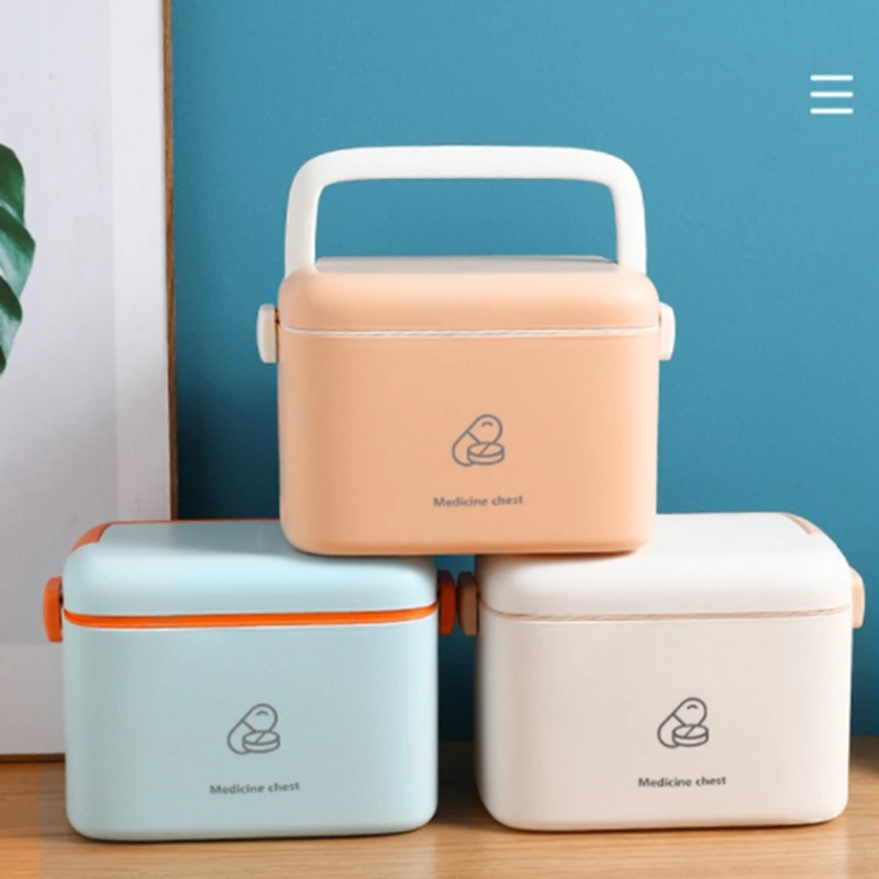 

Стандартная коробка для хранения большой емкости, портативная многофункциональная аварийная стойка для хранения лекарств