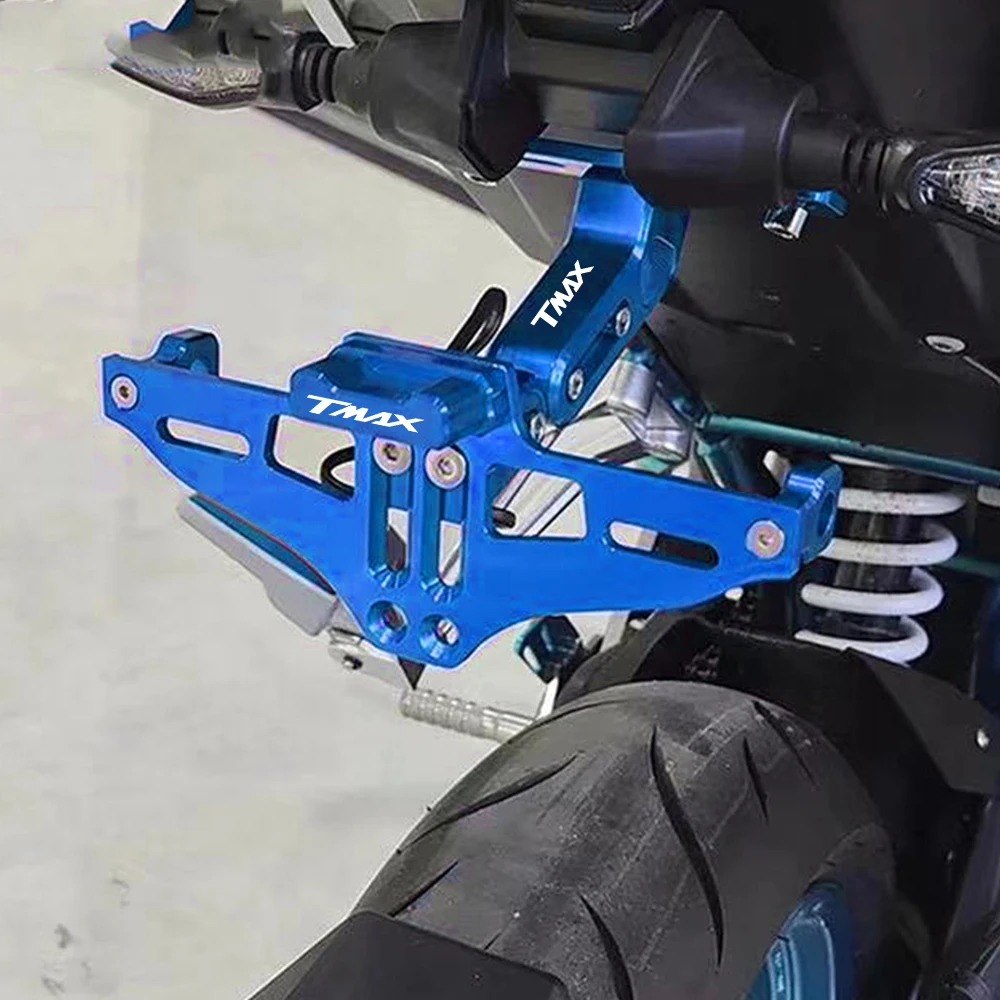 Фото Для YAMAHA T-MAX TMAX 500 530 560 Tmax530 TMAX 560 TECH ABS держатель номерного знака рамка номерного знака светодиодный светильник кронштейн указатель поворота №4