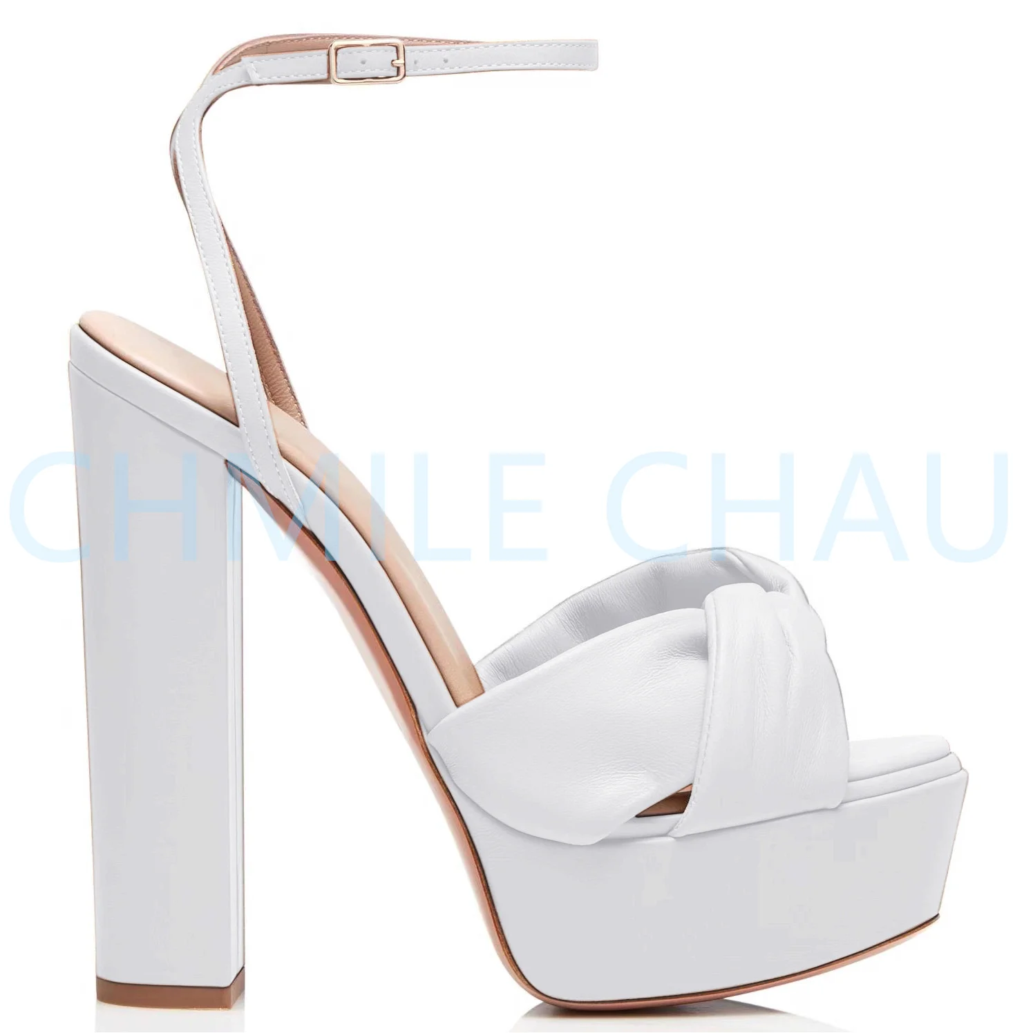 CHMILE CHAU Luxury Brand Women's Summer Fashion Platform Sandals Big Size Super High Heel Thick Bottom Party Women Shoe 6-CHC-30