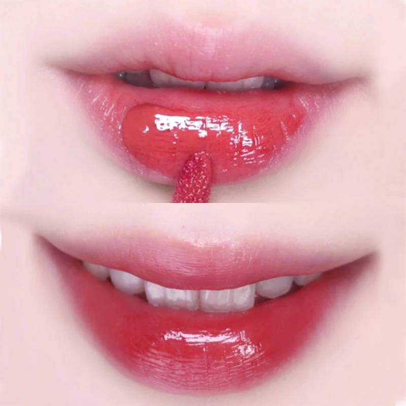 

Water Mirror Lip Glaze Lipstick Non-stick Cup Lasting Moisturizing Lip Gloss Women Silky Texture Lip Tint Pigment Makeup Tools