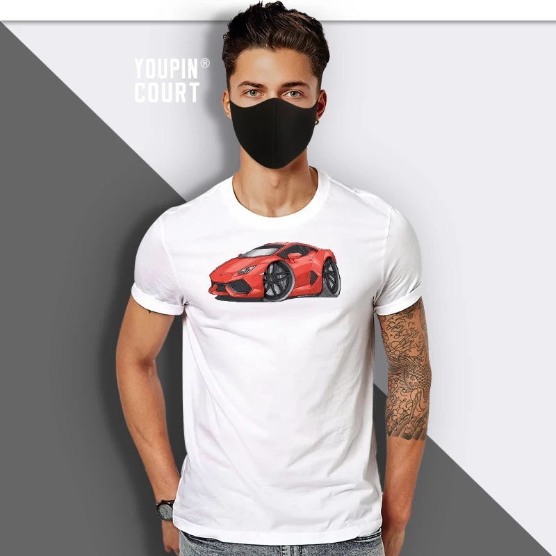 

Красно-черная футболка Koolart от Huracan для мужчин