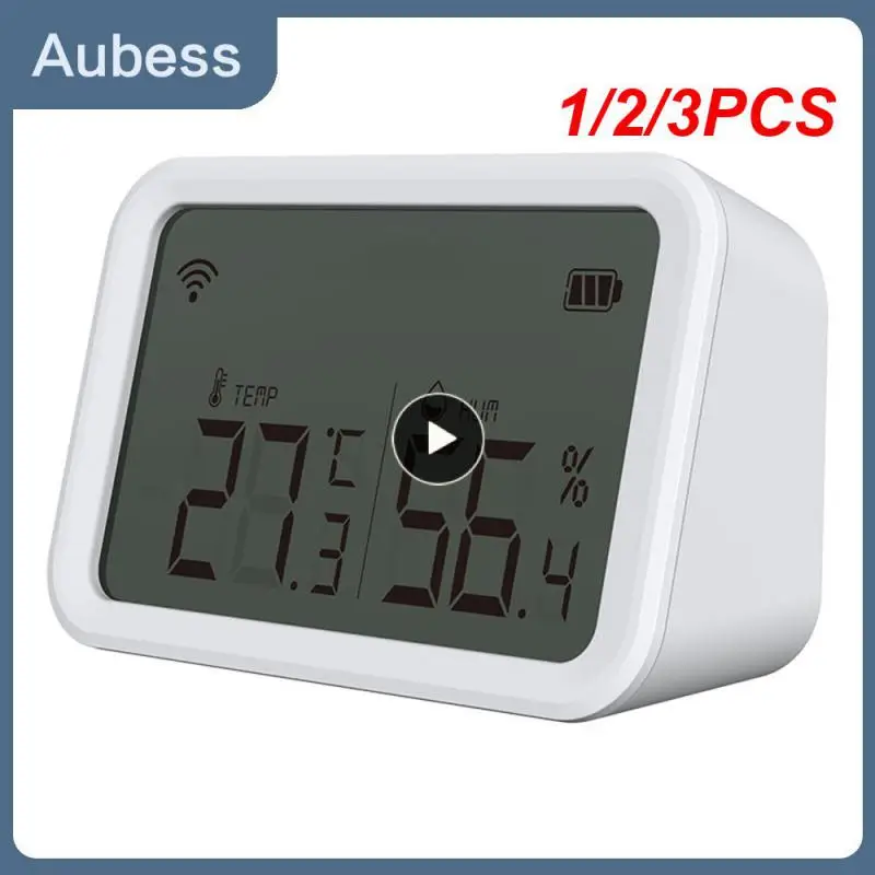 

Датчик температуры и влажности Tuya Zigbee, детектор с ЖК-экраном, работает с концентратором Tuya Zigbee Zigbee2mqtt, 1/2/3 шт.