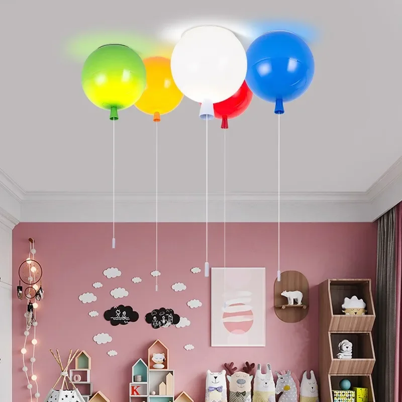 

Colorful Balloon Wall Lamps E27 Bedroom Foyer Study Living Room Corridor Hotel Sconce Indoor Lighting Children Night Light