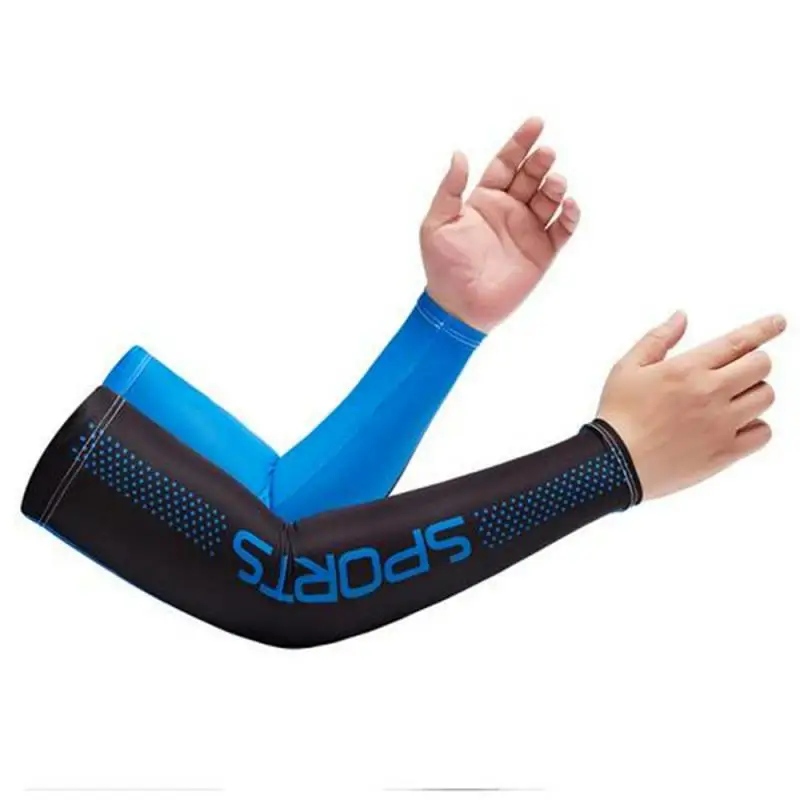 

Летние прочные рукава для бега охлаждающие солнцезащитные манжеты для защиты от УФ-лучей Нескользящие мужские и женские длинные перчатки для занятий спортом на открытом воздухе