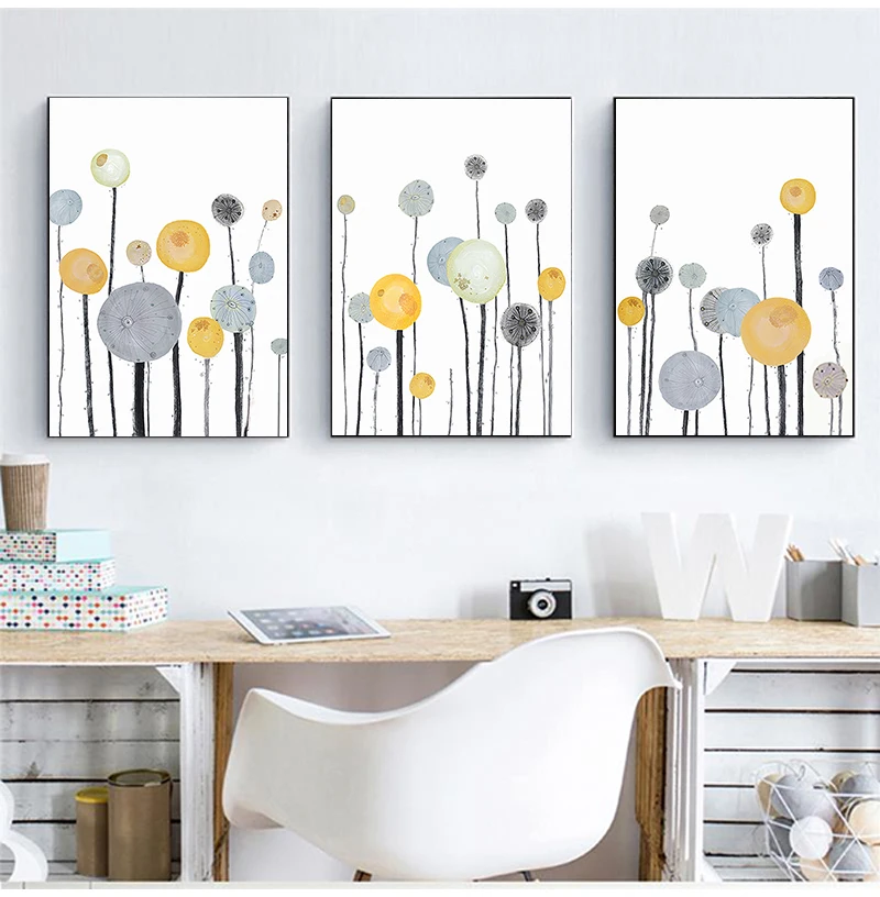 Абстрактная геометрическая картина на холсте