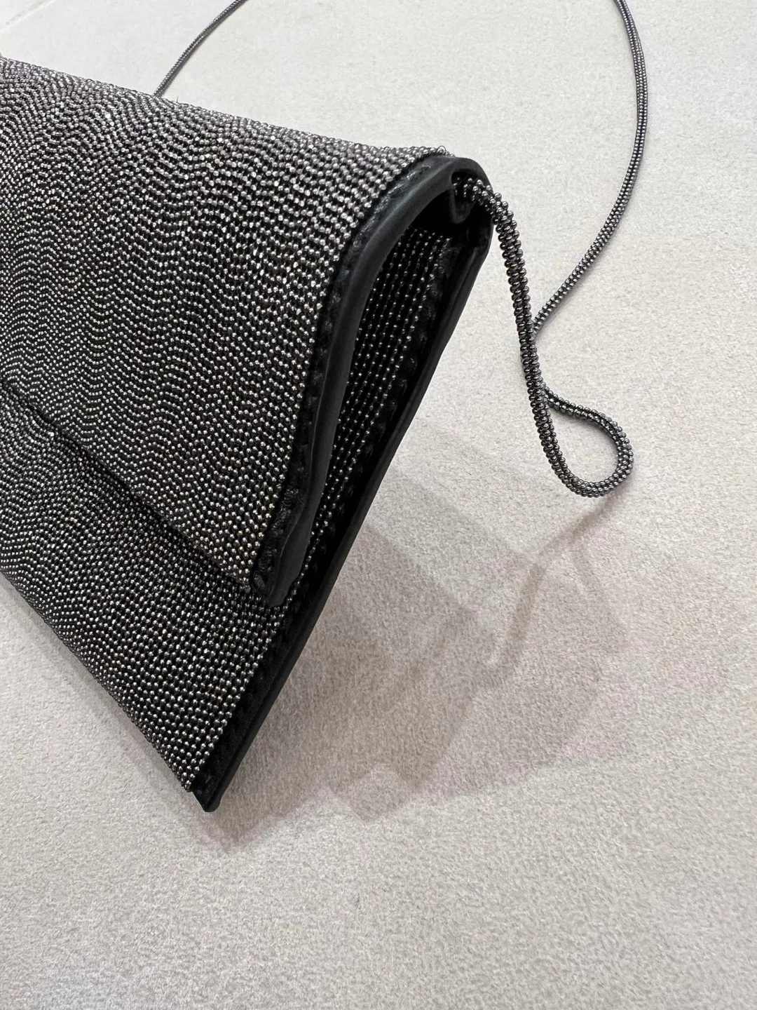 Высококачественная роскошная сумка-клатч B/C ручной работы с цепочкой из бисера