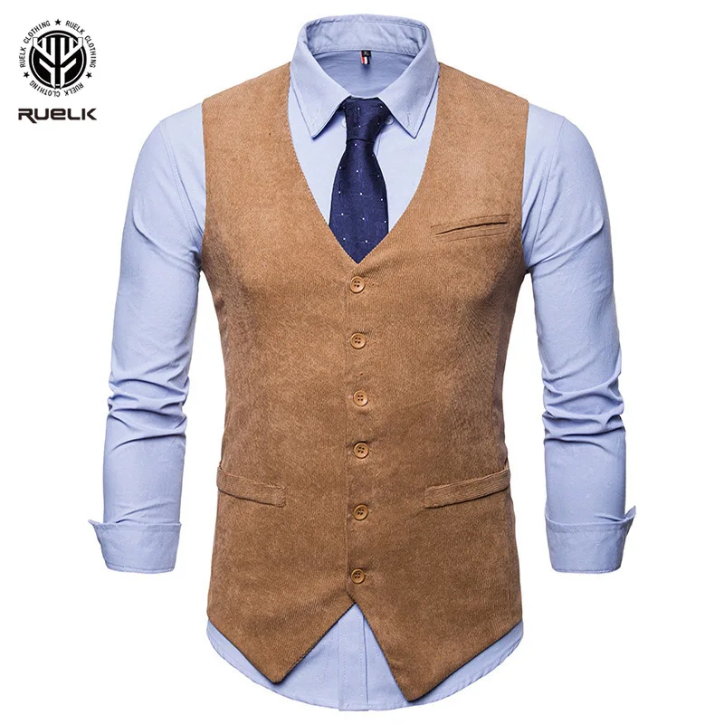 

Жилетка мужская приталенная, деловой повседневный, без рукавов