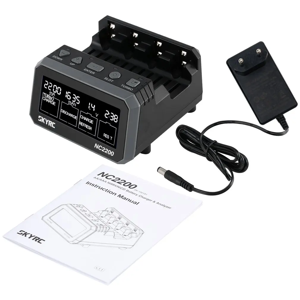 

SKYRC NC2200 Smart Fast Charger Discharger Refresh Analyzer For AA/AAA Battery RC RC Quadcopter FPV Racing Drone Parts