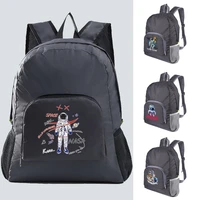 backpacks men outdoor ultralight hiking mountaineering sports daypack women portable foldable travel astronaut print backpack