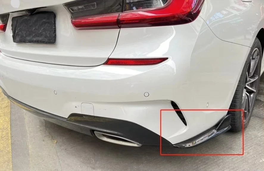 Фото Задний сплиттер для BMW G20 G28 Pre LCI 2019+ из карбона, боковые сплиттеры-винглеты в стиле OTD AP №2