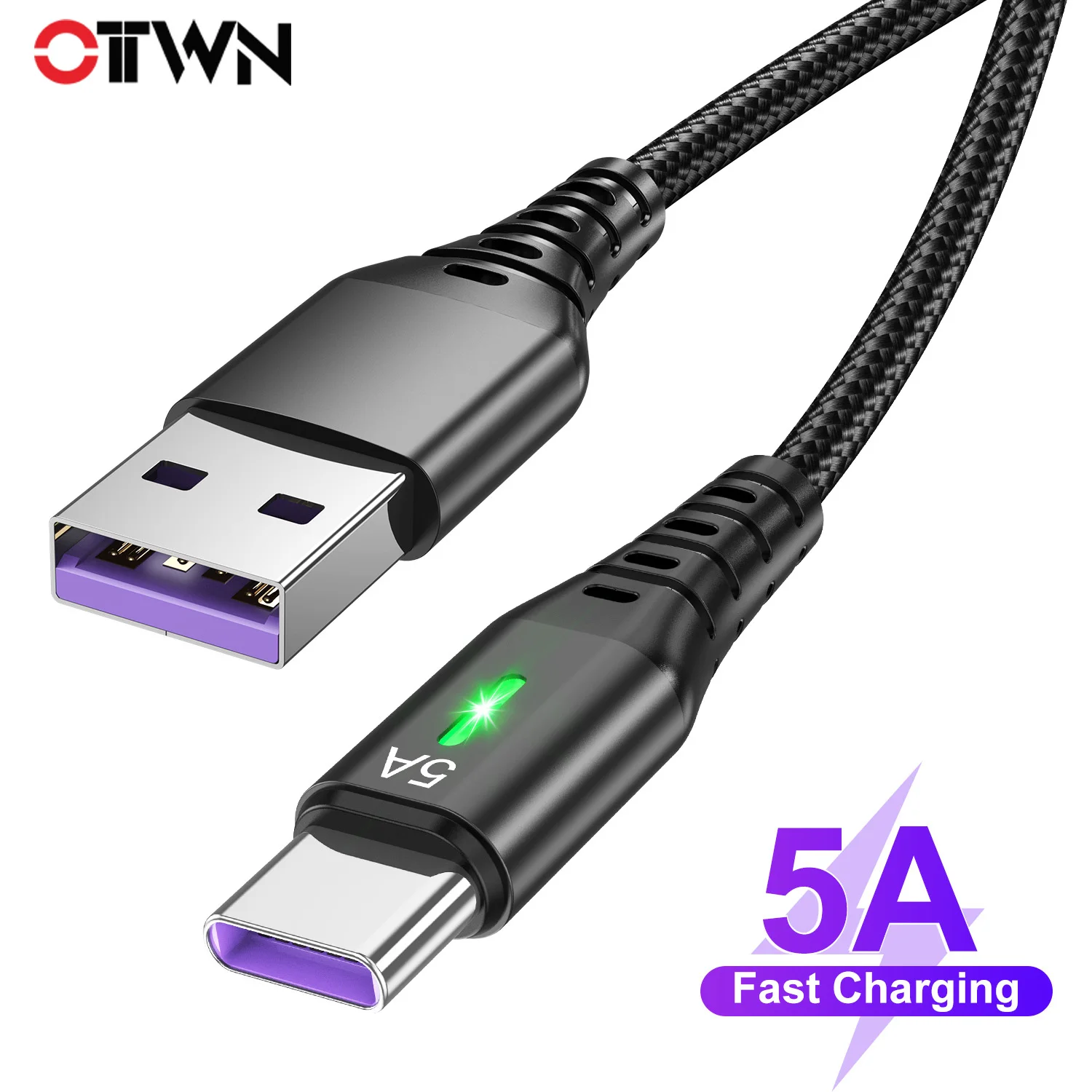 

OTTWN 5A USB Type C Cable Micro USB Cable Mobile Phone Fast Charge QC3.0 Data Wire Cord for Xiaomi Mi 12 Pro 11 Samsung S22 S21