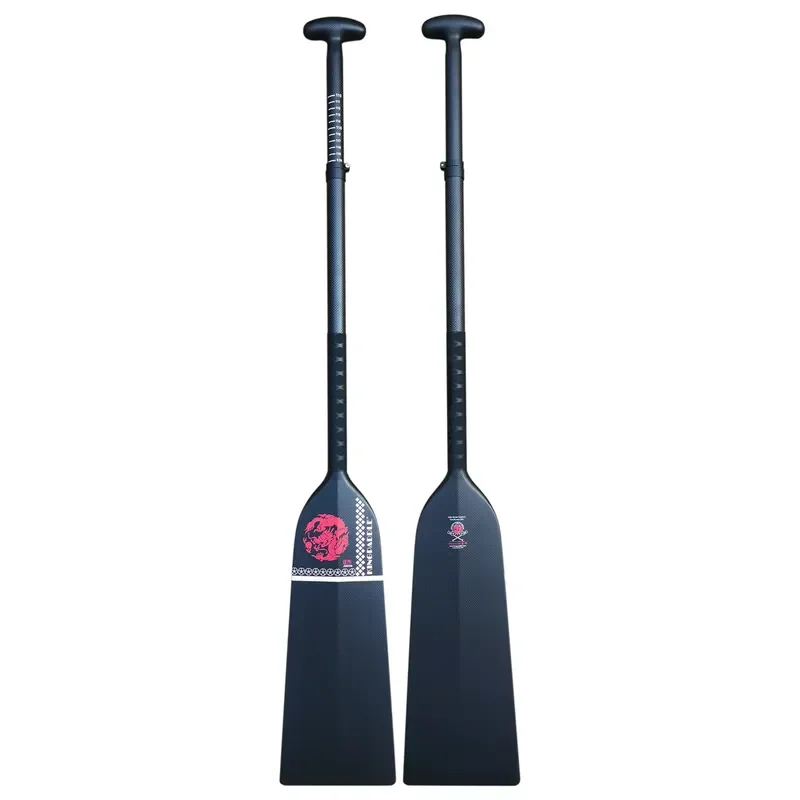 Фото Весло для драгонбота Kingpaddle, одобренное IDBF, из углеродного волокна, регулируемое, 360 г, легкое, лопасть 48x18 см, высокопрочное №2