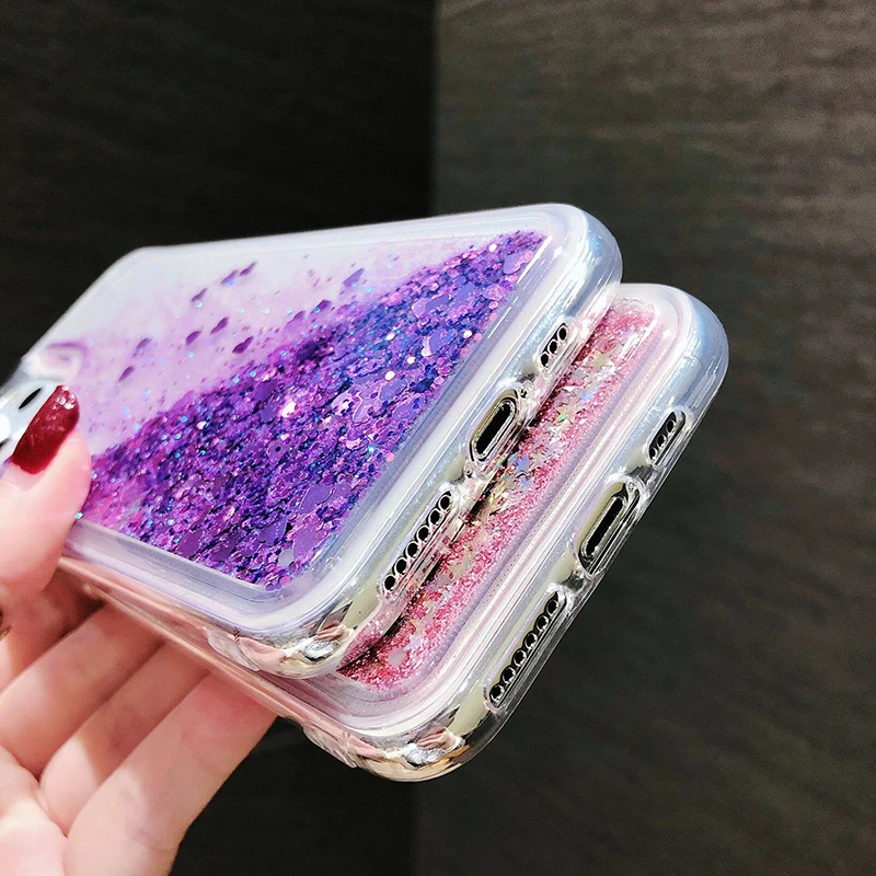 Чехол из жидкого силикона с блестками для Xiaomi Redmi Note 12 11 11S 10 10S 9 9S 8 8T 7 6 5 Pro 4G (art.: 3920c0874ca40) - 3920c0874ca40