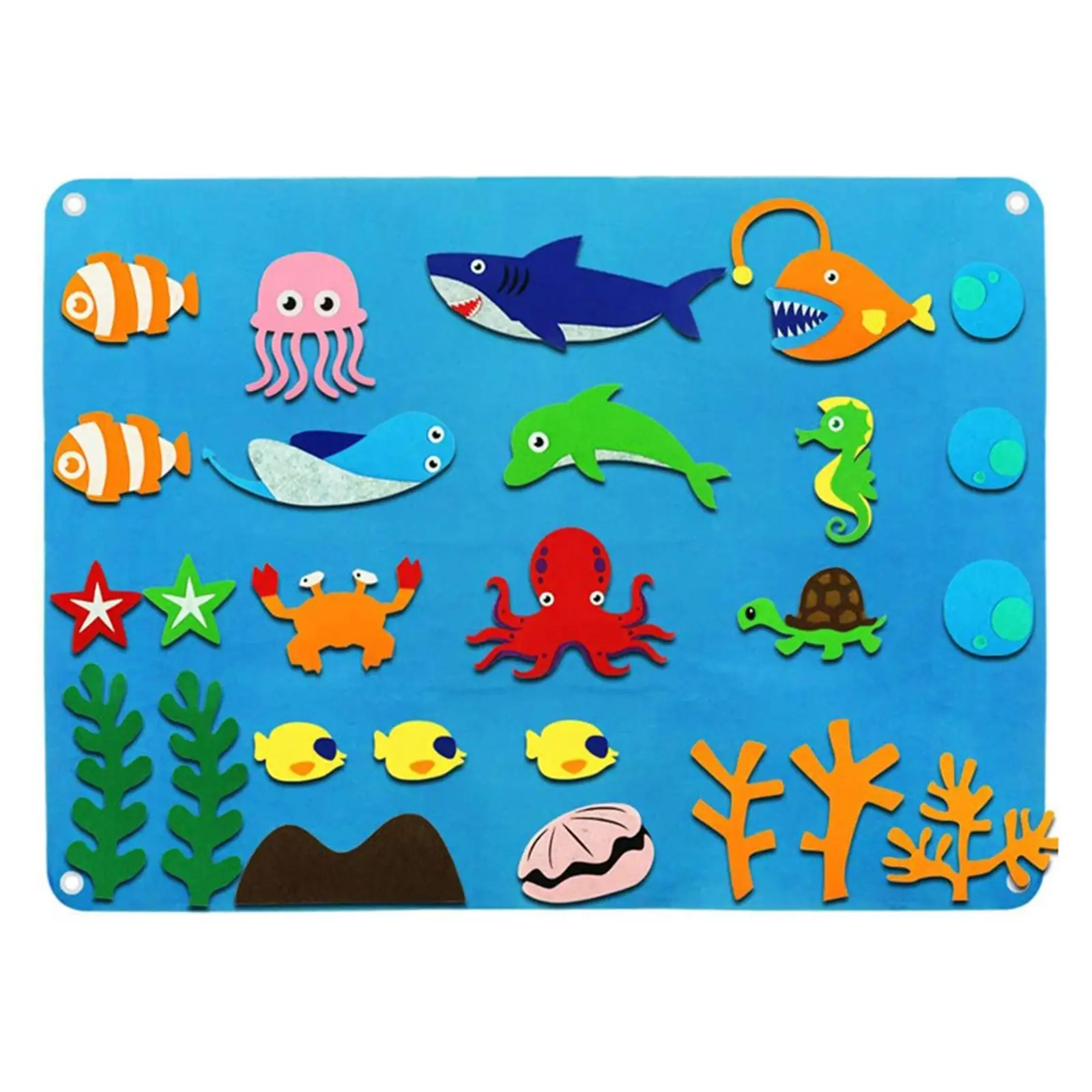 

Funny DIY Felt Board Toy Cute Cartoon Pattern Wall Decoration Montessori Story Board Farm Early Learning Toys 3 Model