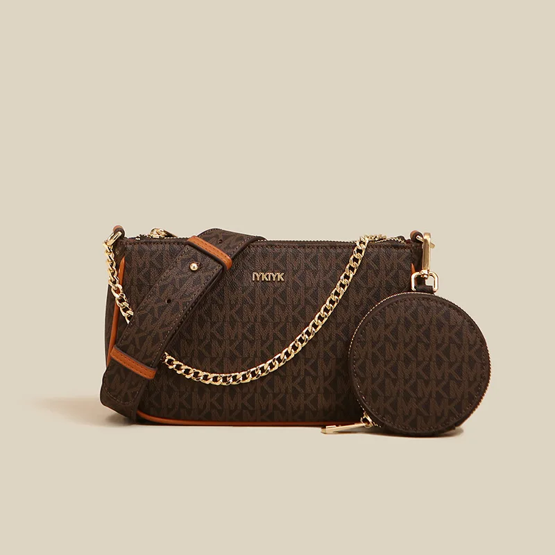 Женская сумка через плечо из ПУ кожи с принтом