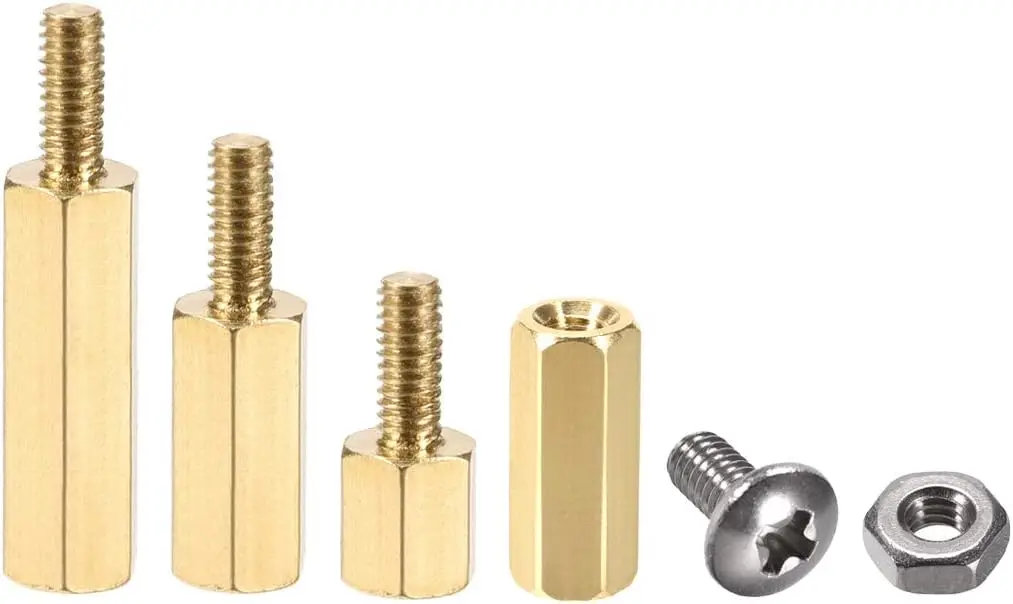 

M2.5 Male-Female Brass Hex PCB Motherboard Spacer Standoff Screw Nut Kit for FPV Drone Quadcopter, Computer & Circuit Board 40pc