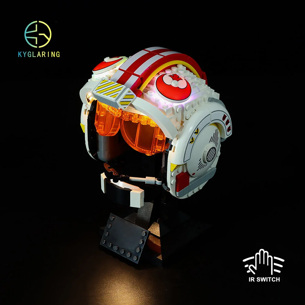 For 75327 Star Sky Walkers Red Five Helmet Wars Blocks Build