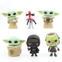 baby yoda the mandalorian 5 models 6 models 10 anime figures collection micro landscape ornaments