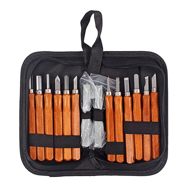 

14 Pcs/Set Professional Manual Wood Carving Hand Tool Set Carpenters Woodworking DIY Accessories