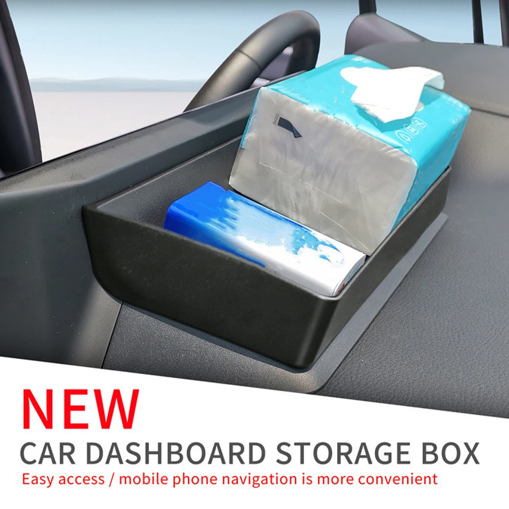 

Dashboard Tray Storage Box 1pcs Accessories Behind Screen Black Center Console Parts Replacement For Sienna 21-23