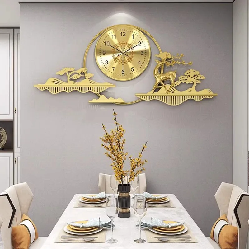 

Restaurant Minimalist Wall Clocks Luxury Art Mural Living Room Wall Watch Bedrooms Design Large Reloj De Pared Home Decoration