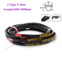 1pcs c345035003550 3900mm c type v belt black rubber triangle belt industrial agricultural mechanical transmission belt
