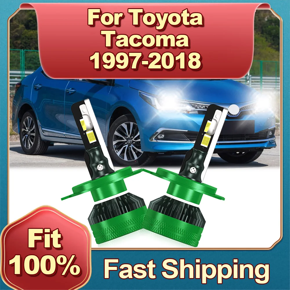 Светодиодная фара H4 Автомобильная Лампа дневного света 6000K 200 Вт лампа для Toyota Tacoma