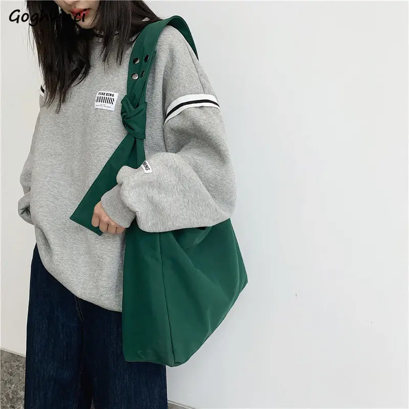 

Новинка весна-осень 2022, женские сумки через плечо с широким ремешком, простые холщовые сумки-тоуты в стиле преппи с застежкой, повседневные ...