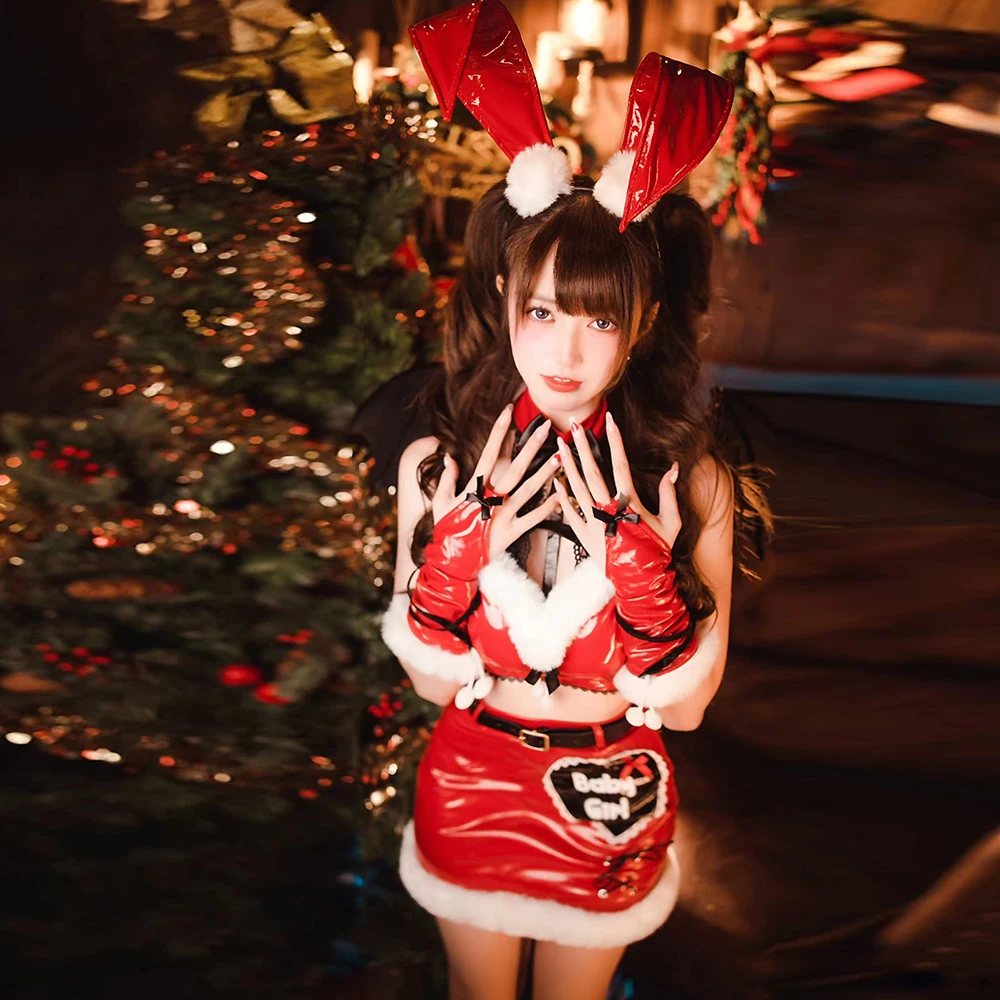 ZyzR 2024 женский ночной клуб в виде зайчика костюм Красная длина облегающее