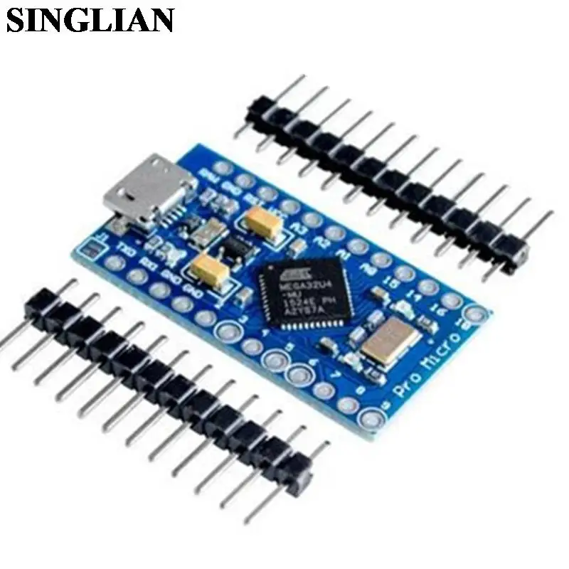 Макетная плата MCU Pro Micro для Arduino самостоятельное обновление USB Atmega32U4 5 В/16 м - купить