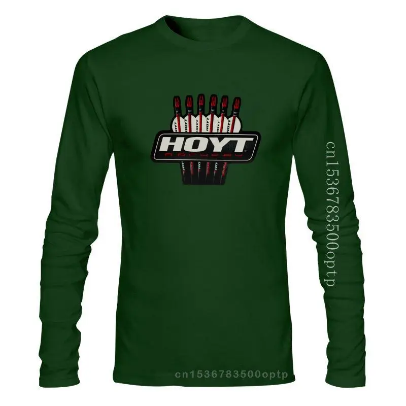 

Мужская одежда, мужская футболка с логотипом Hoyt Archery, черная забавная футболка, новинка, женская футболка