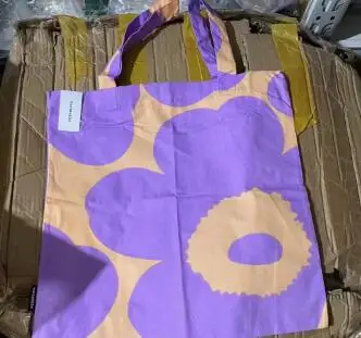 Женская дизайнерская брендовая Толстая Японская популярная сумка из хлопка с большими цветами для покупок в финском стиле с цветочным узором портативная тканевая сумка
