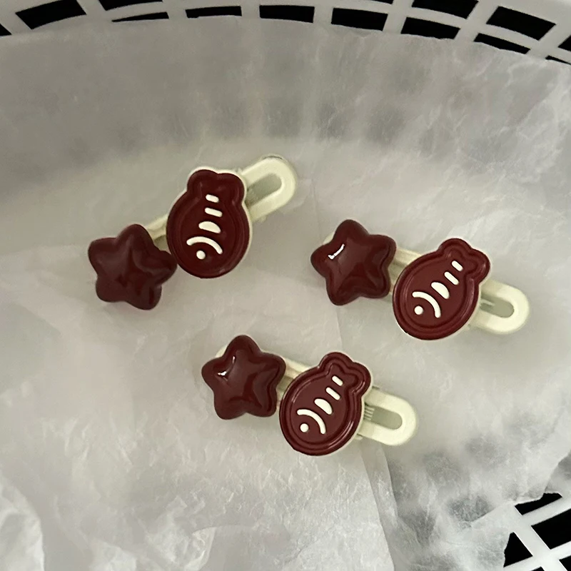 Милые заколки в виде маленькой рыбки и звезд для женщин девушек модные волос