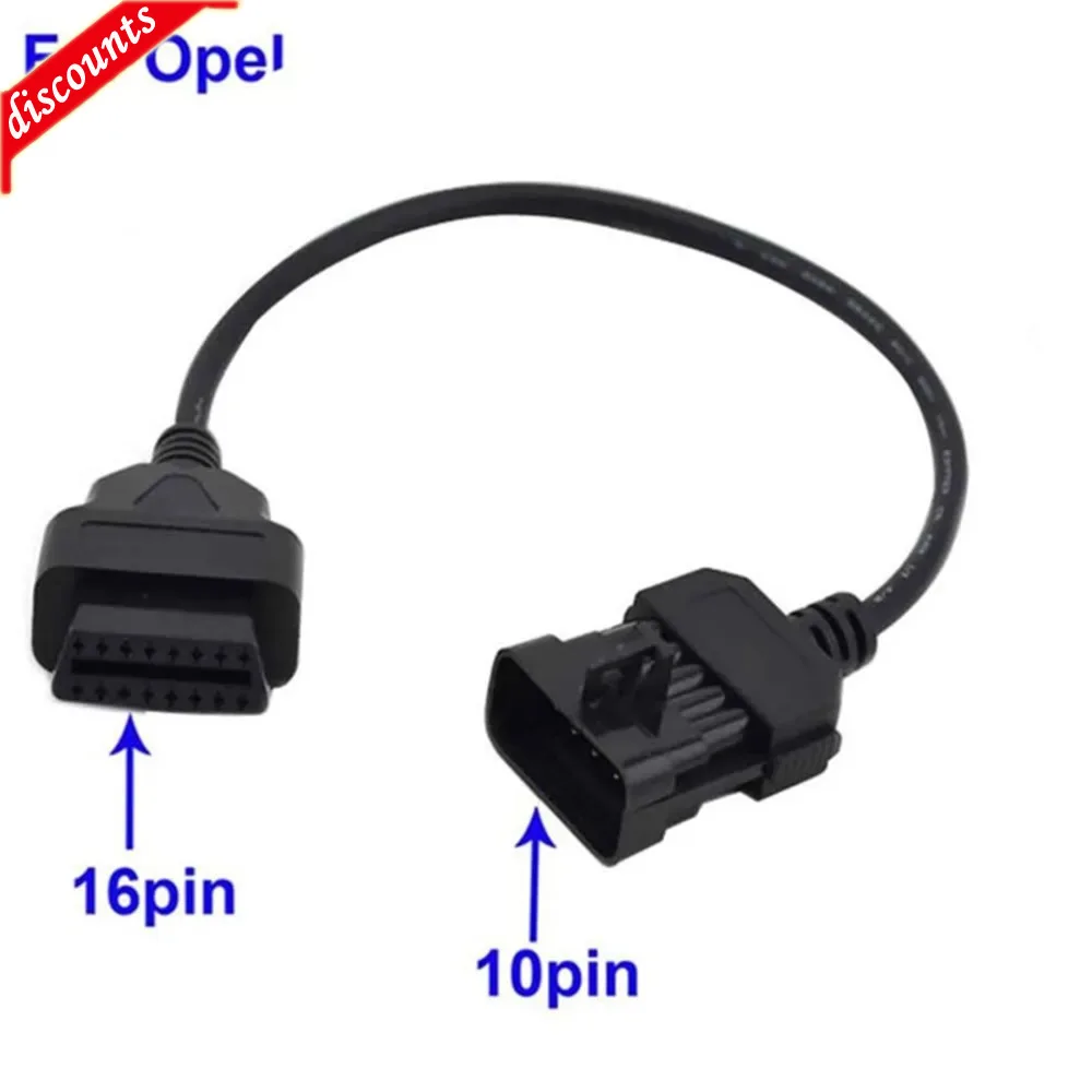 

2025 для Opel Obd1 10-контактный к Obd2 16-контактный адаптер диагностики Stecker Obd-кабель