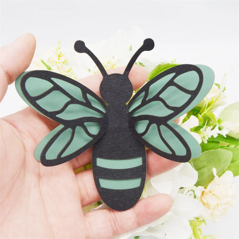 Двухслойные 3D наклейки на стену полые в виде пчелы для детской комнаты настенные