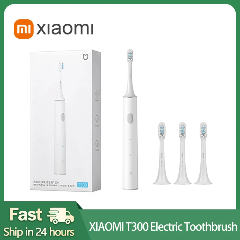 

Original XIAOMI MIJIA T300 Electric Sonic Toothbrush Ultrasonic Whitening Teeth Vibrator Smart Automatic Teeth Tooth Brush