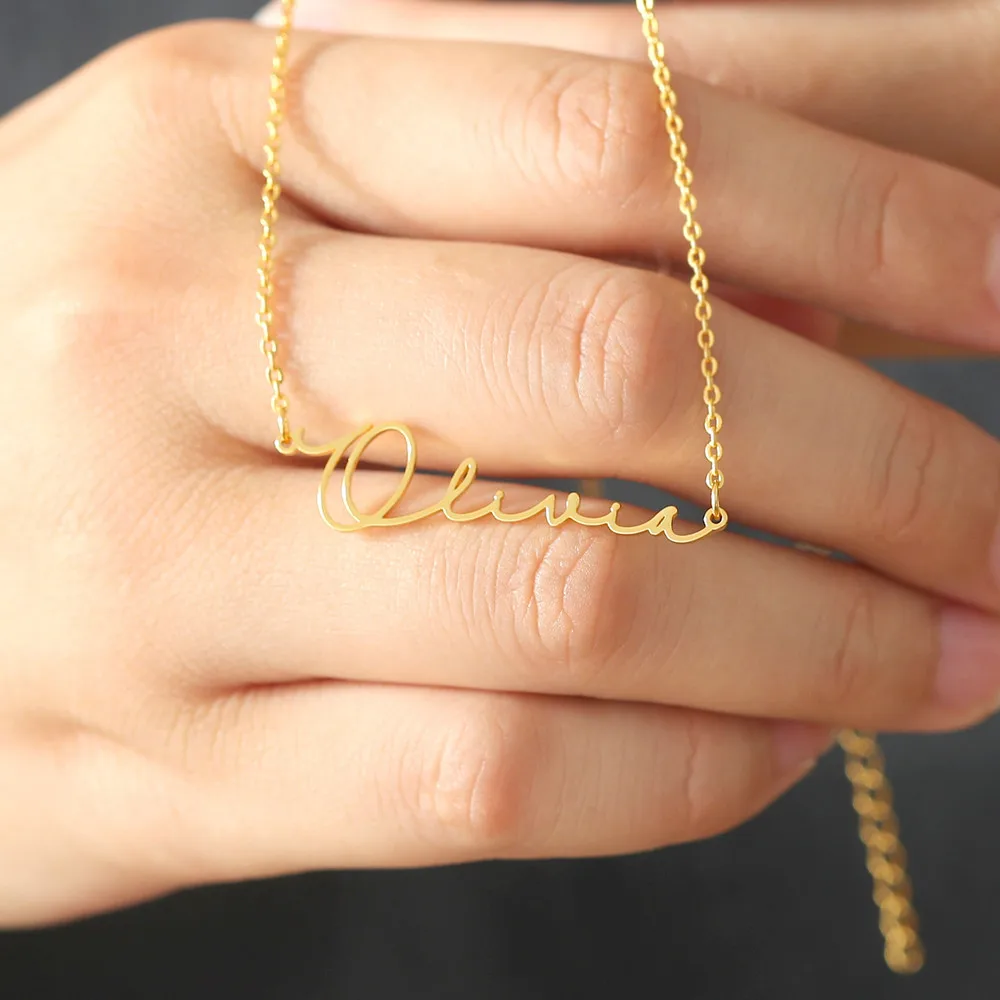 Индивидуальное ожерелье с именем и надписью на заказ чокер ручной работы из