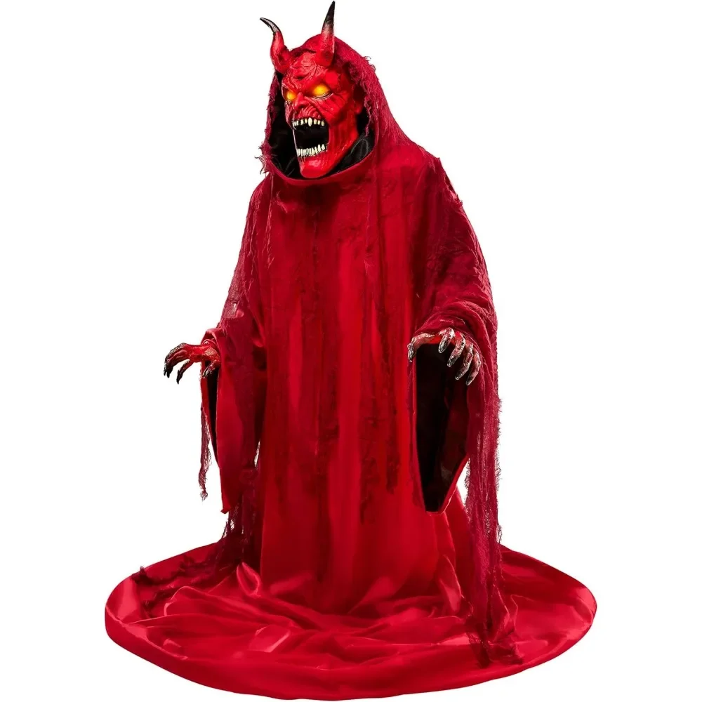 4 9 футов Hell Spawn аниматронное анимационное украшение для тела раздвижные фразы