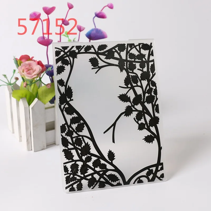 

New Arrival 2023 Plants Plastic Embossing folder Template for DIY Scrapbooking Crafts Making Photo Album Card Handmade Decor