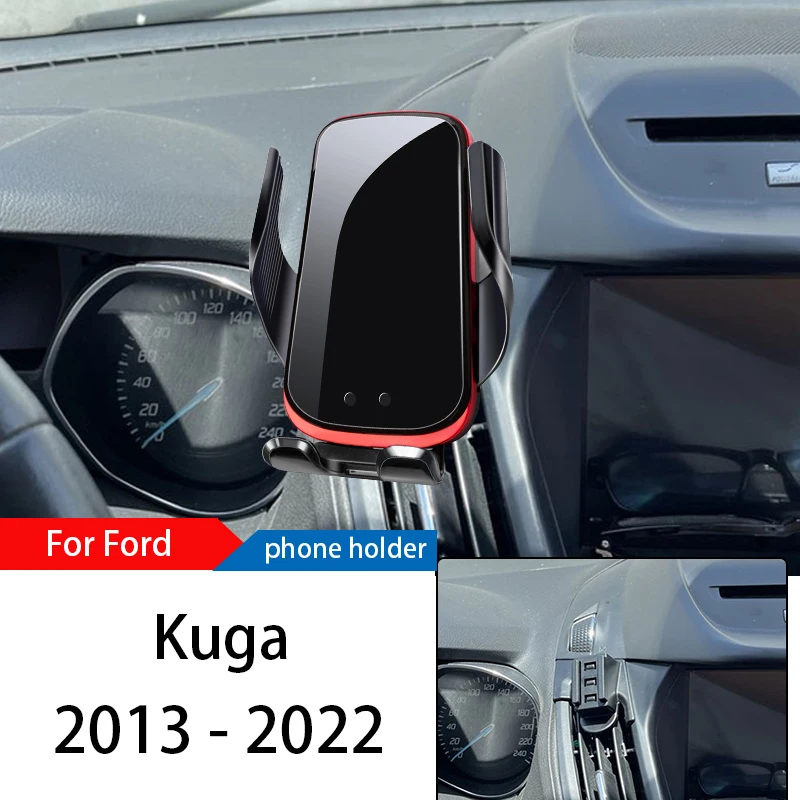 

Wireless Charger Car Phone Holder Mount Stand For Ford Kuga 2013-2022 Adjustable GPS Navigation Mobile Bracket Accessories
