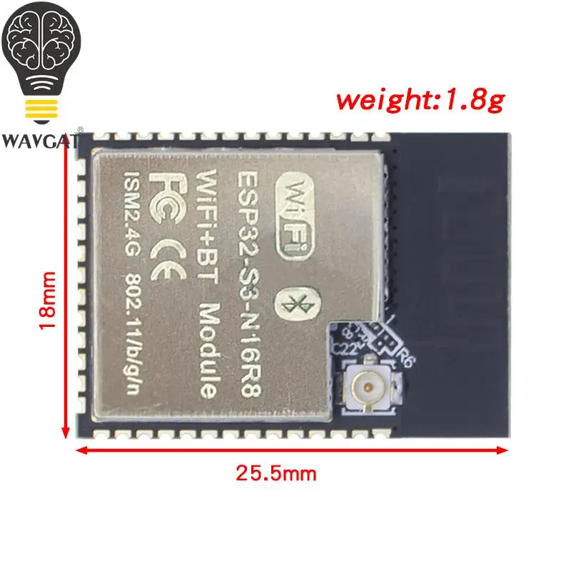 Двухъядерный WiFi и Bluetooth-совместимый модуль MCU беспроводной Интернет вещей